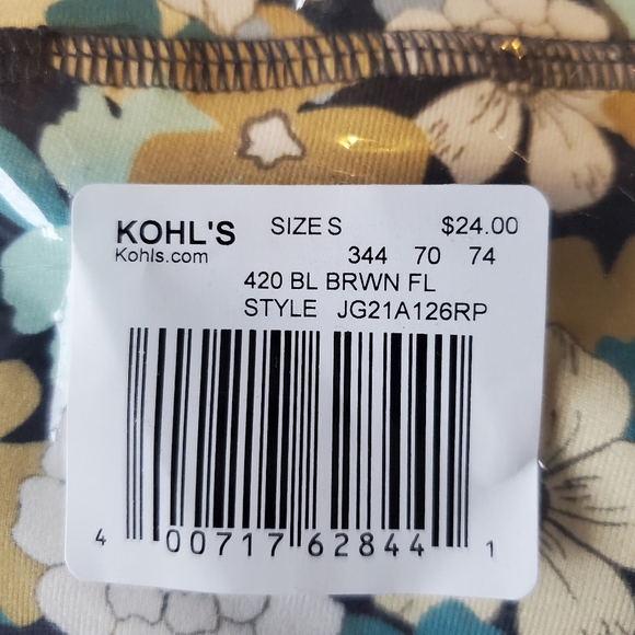 SO | Junior's Crossover Biker Shorts in Blue Floral sz Various - Picture 9 of 10